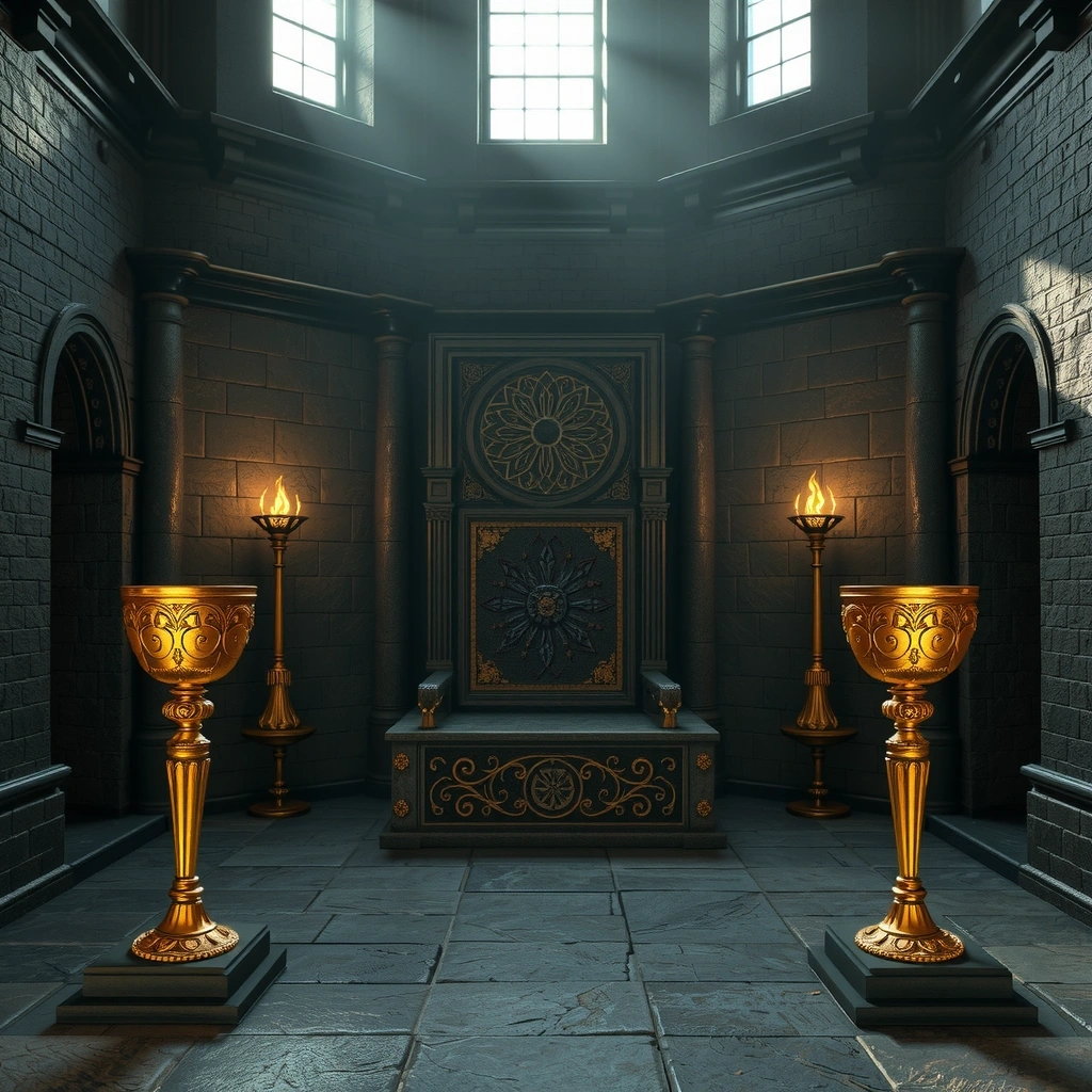 Craps Castle interior throne room