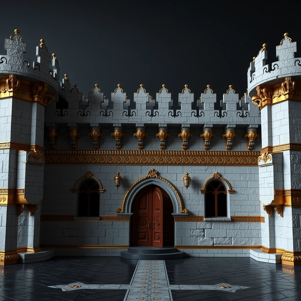 Castle stone wall background